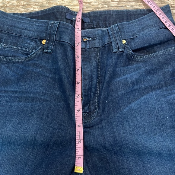 7 for all mankind, women’s skinny jeans, dark wash, high-rise with gold hardware - Picture 8 of 10